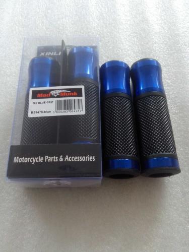 HANDLE BAR GRIPS WITH BLUE  ENDS